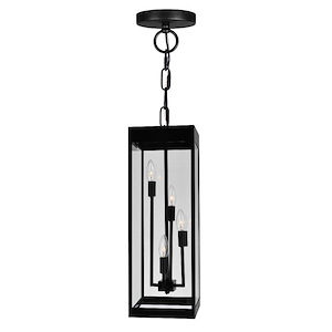 Windsor - 4 Light Outdoor Hanging Lantern-22.5 Inches Tall and 8 Inches Wide - 1301338